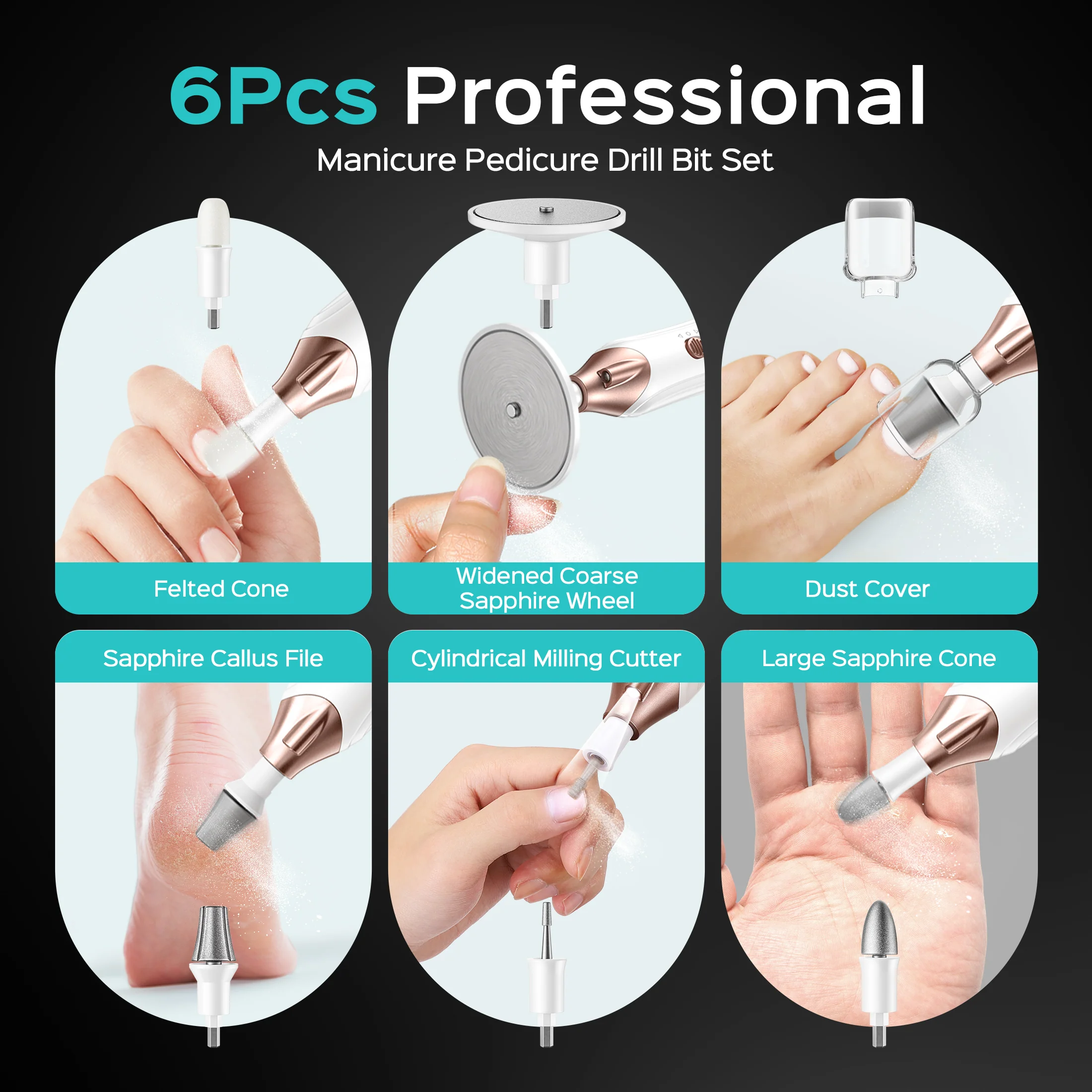 COSLUS C43 Professional Manicure Pedicure Kit - Image 8