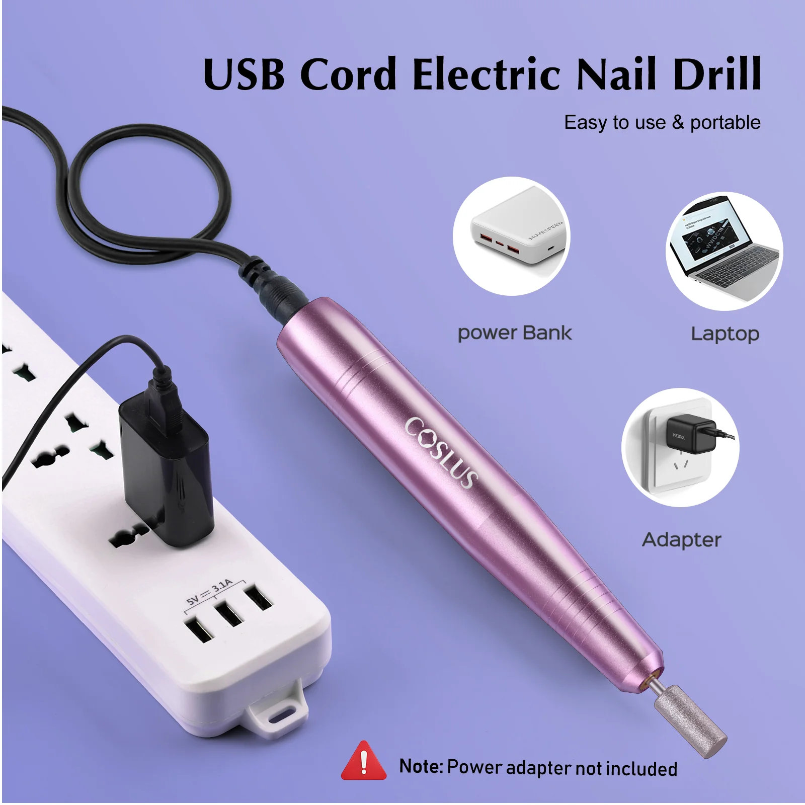 COSLUS  CX40 Electric Manicure Pedicure Kit - Image 4