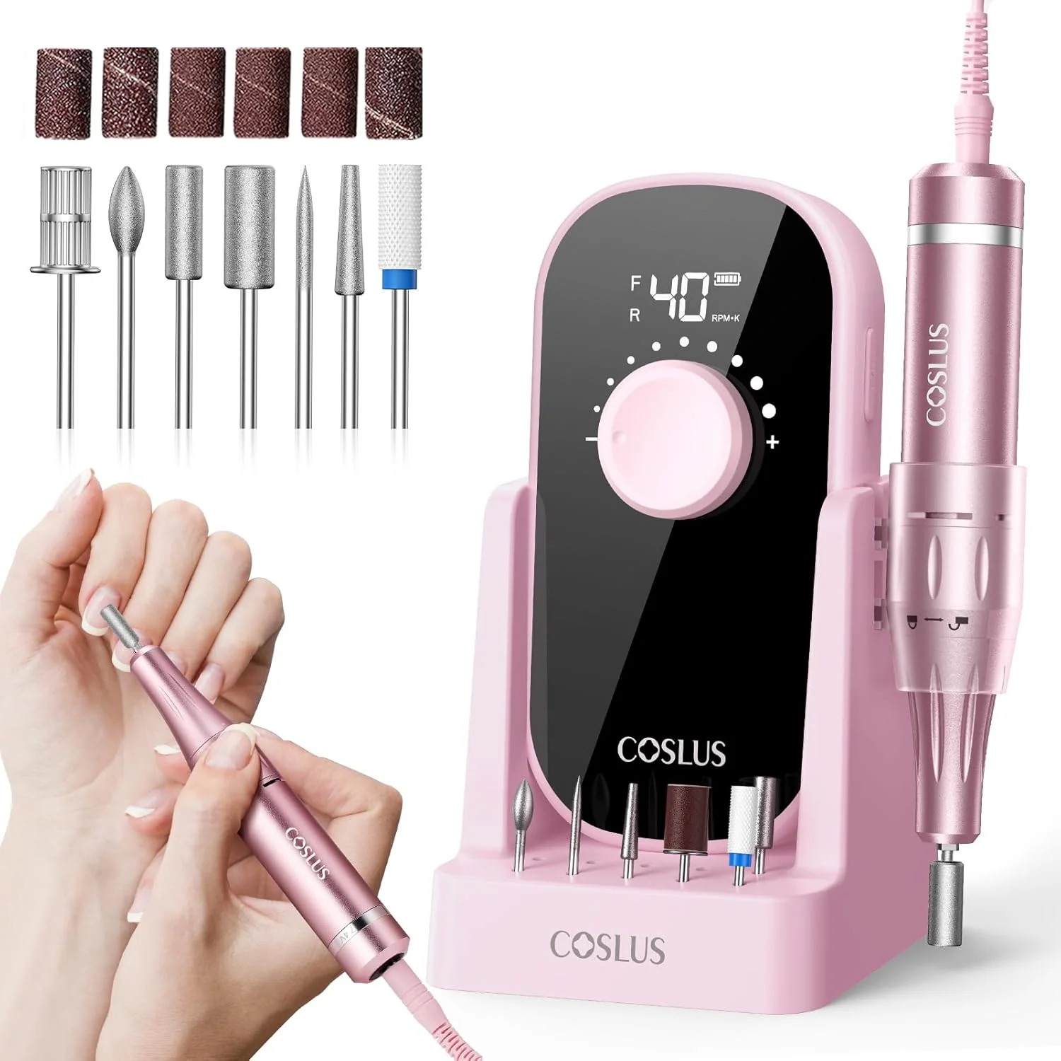 COSLUS (E51) Rechargeable Electric Nail Drill