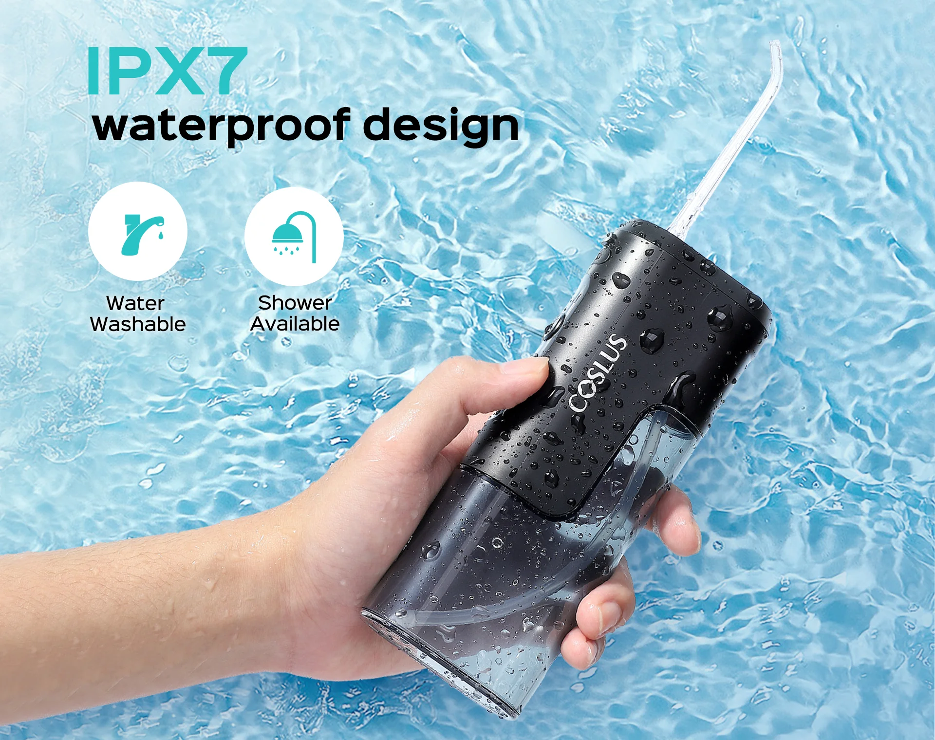 COSLUS T40 (WFP17) Mini Travel Water Flosser - Image 4