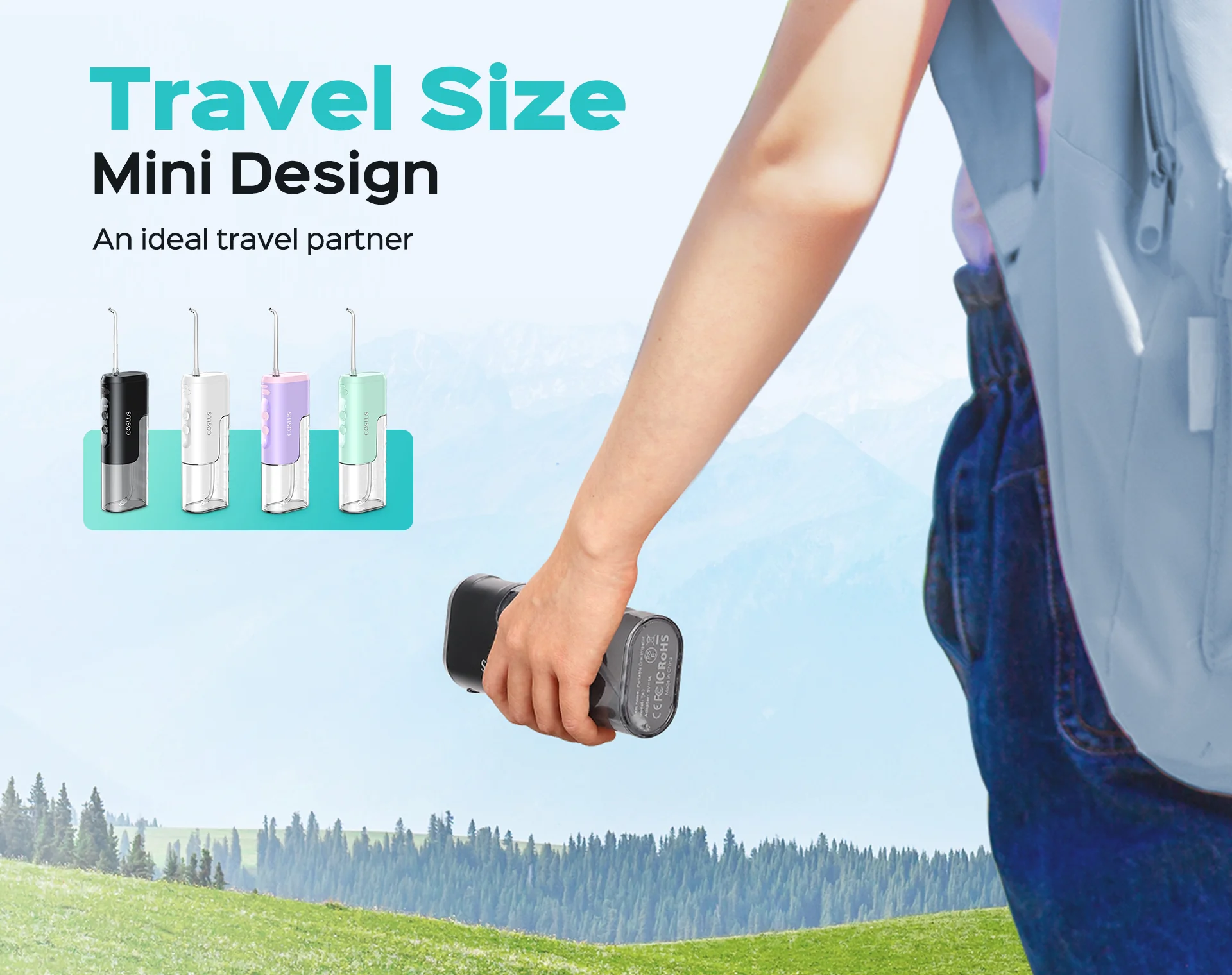 COSLUS T40 (WFP17) Mini Travel Water Flosser - Image 5