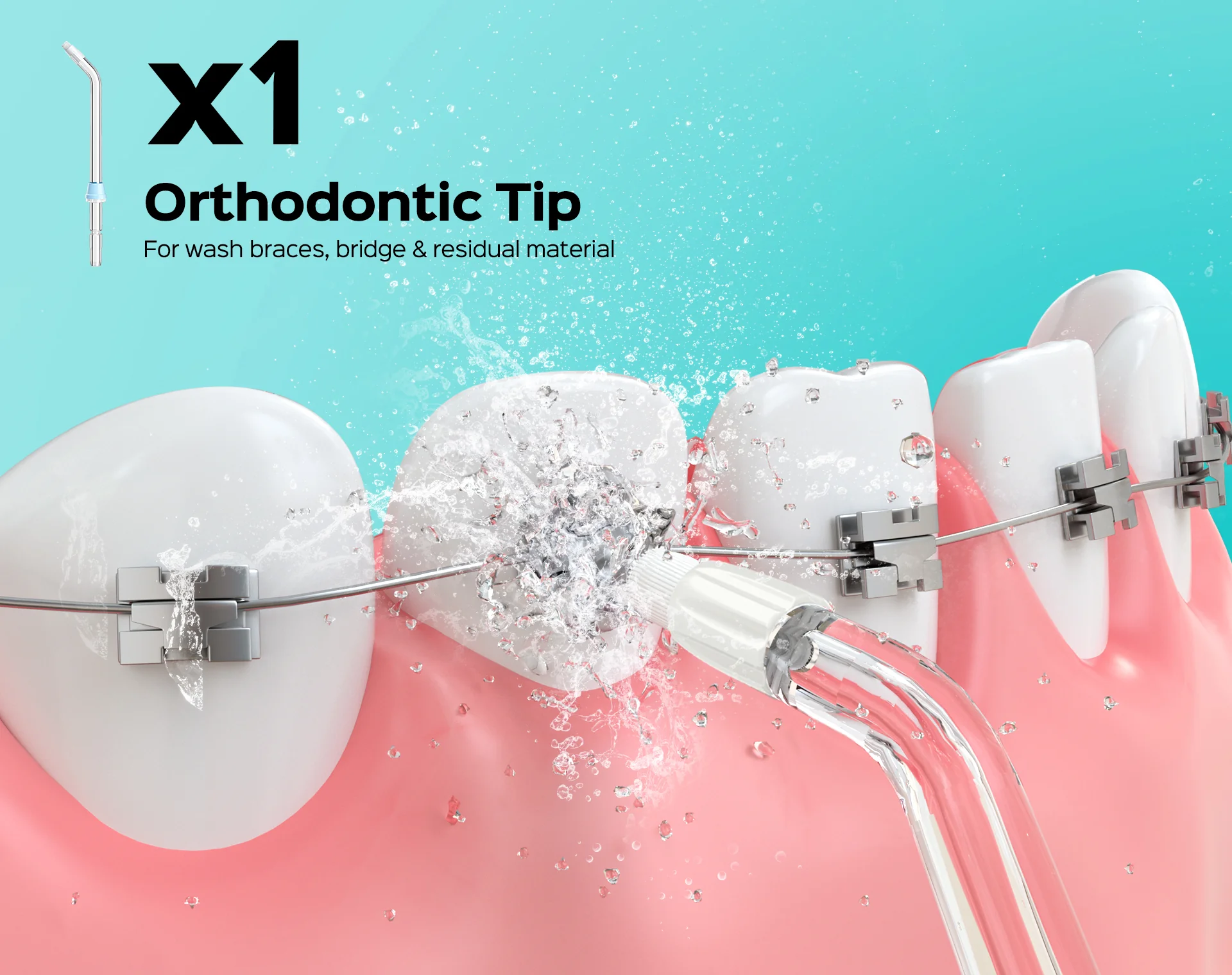 E1 Water Flosser Tip Replacement Heads - Image 7